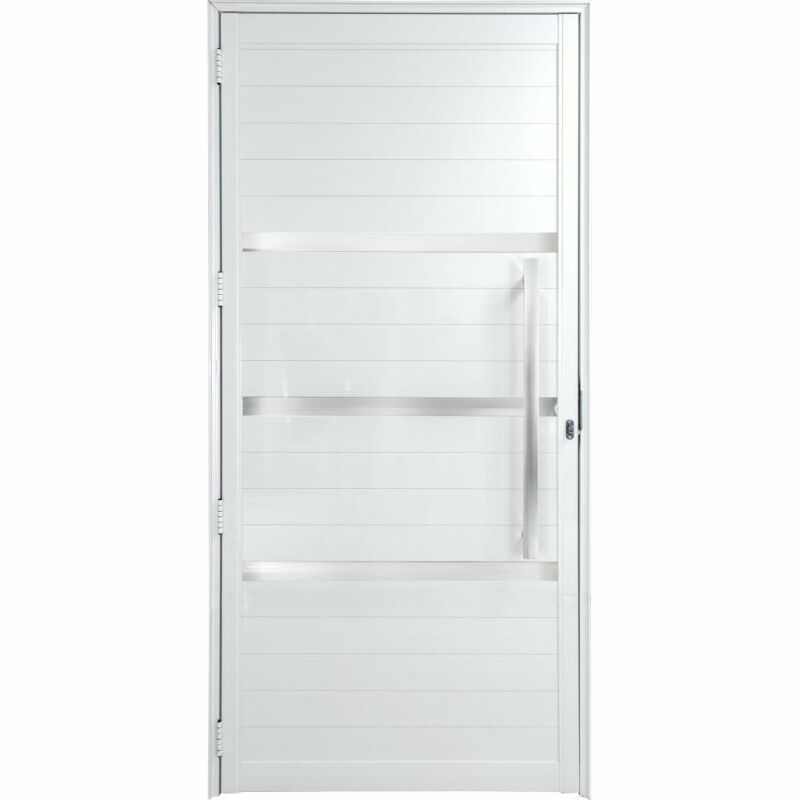 PORTA LAMBRI COM FRISO COM PUXADOR RETO GRANDE 80CM - CRV Portas e